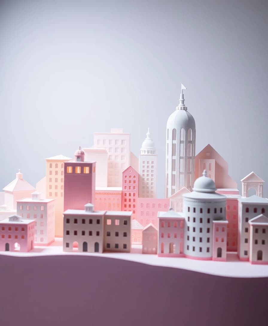 Papercraft city