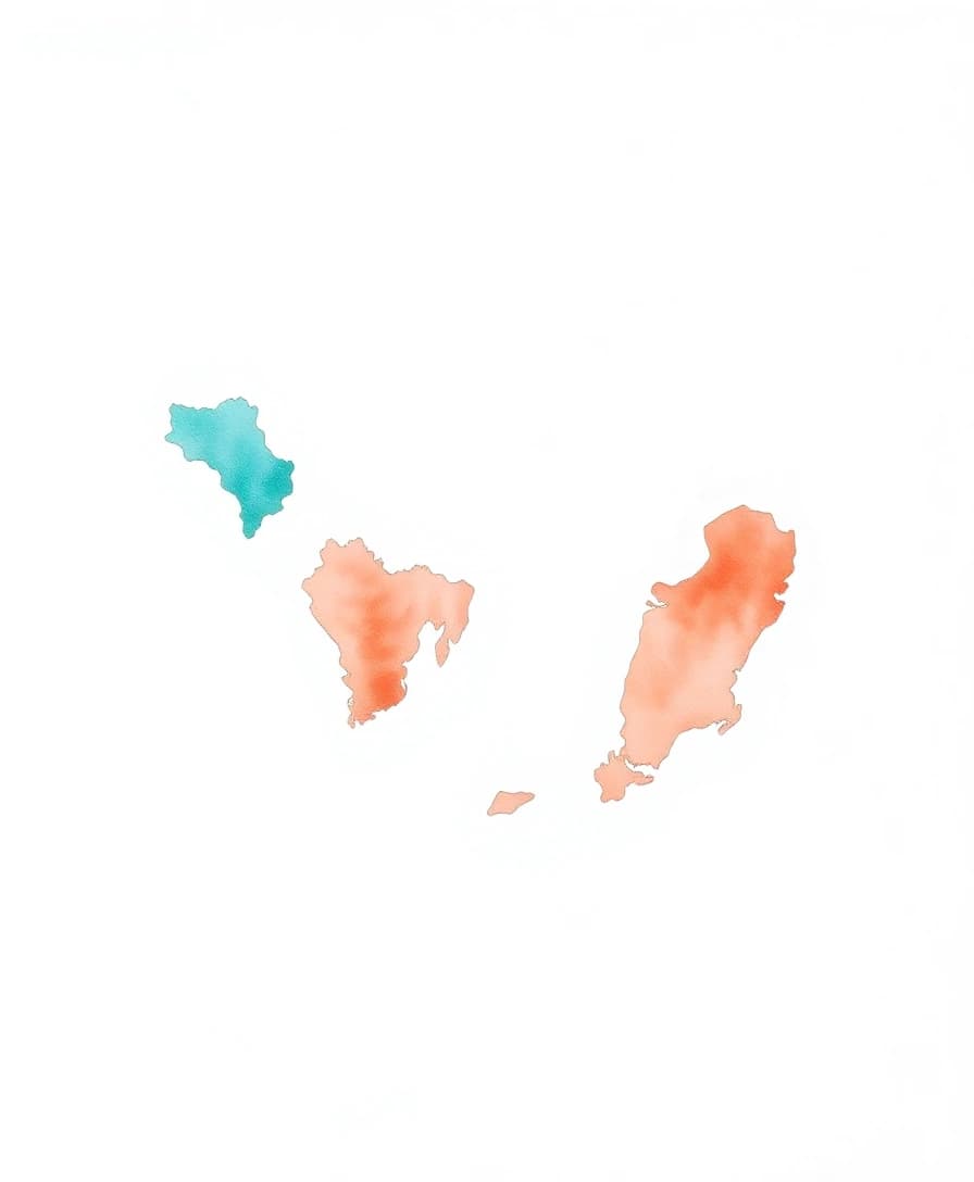Watercolor maps